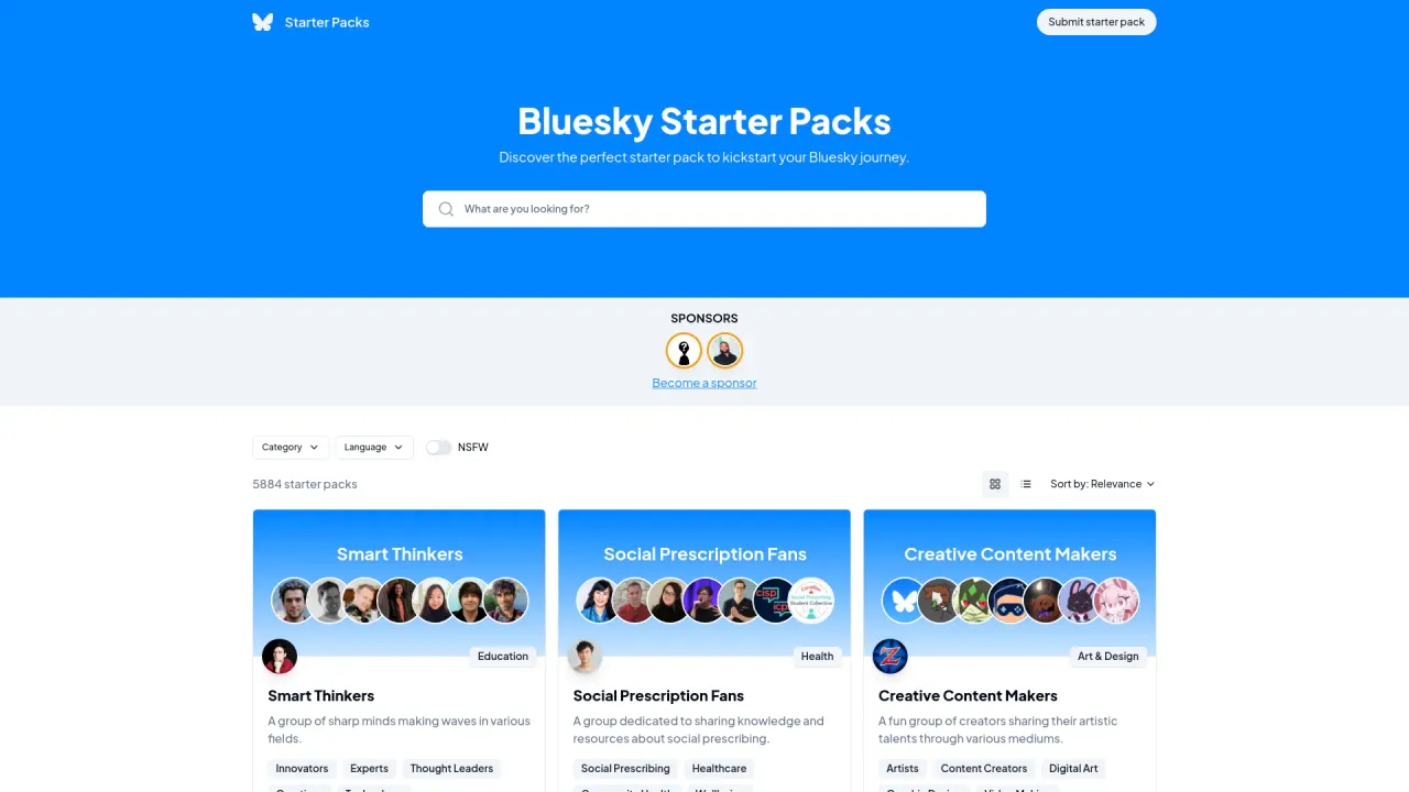 Bluesky Packs
